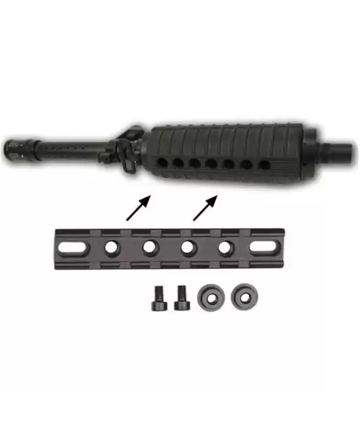 Rail (x2) Picatinny avec vis pour gardemain pour M4/M733/M16A2 /C160-40 /C50