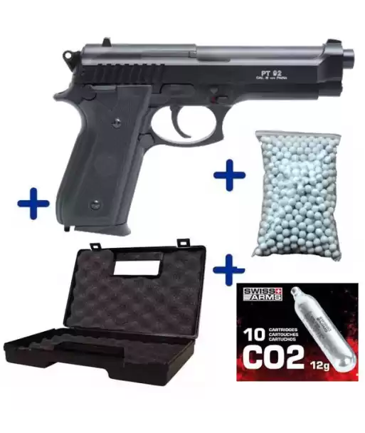 Pack Airsoft PT92 Abs Co2